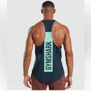 Gym Shark Navy Bold Stringer
